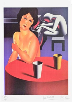 Üppiges Leben - Lithographie von Mark Kostabi - 2012
