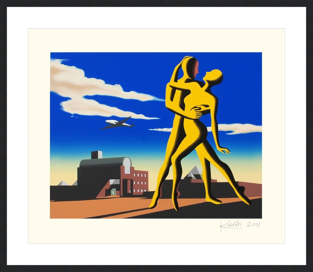 Mark Kostabi Print - MARK KOSTABI  YESTERDAY’S HERE  SIGNED AND NUMBERED