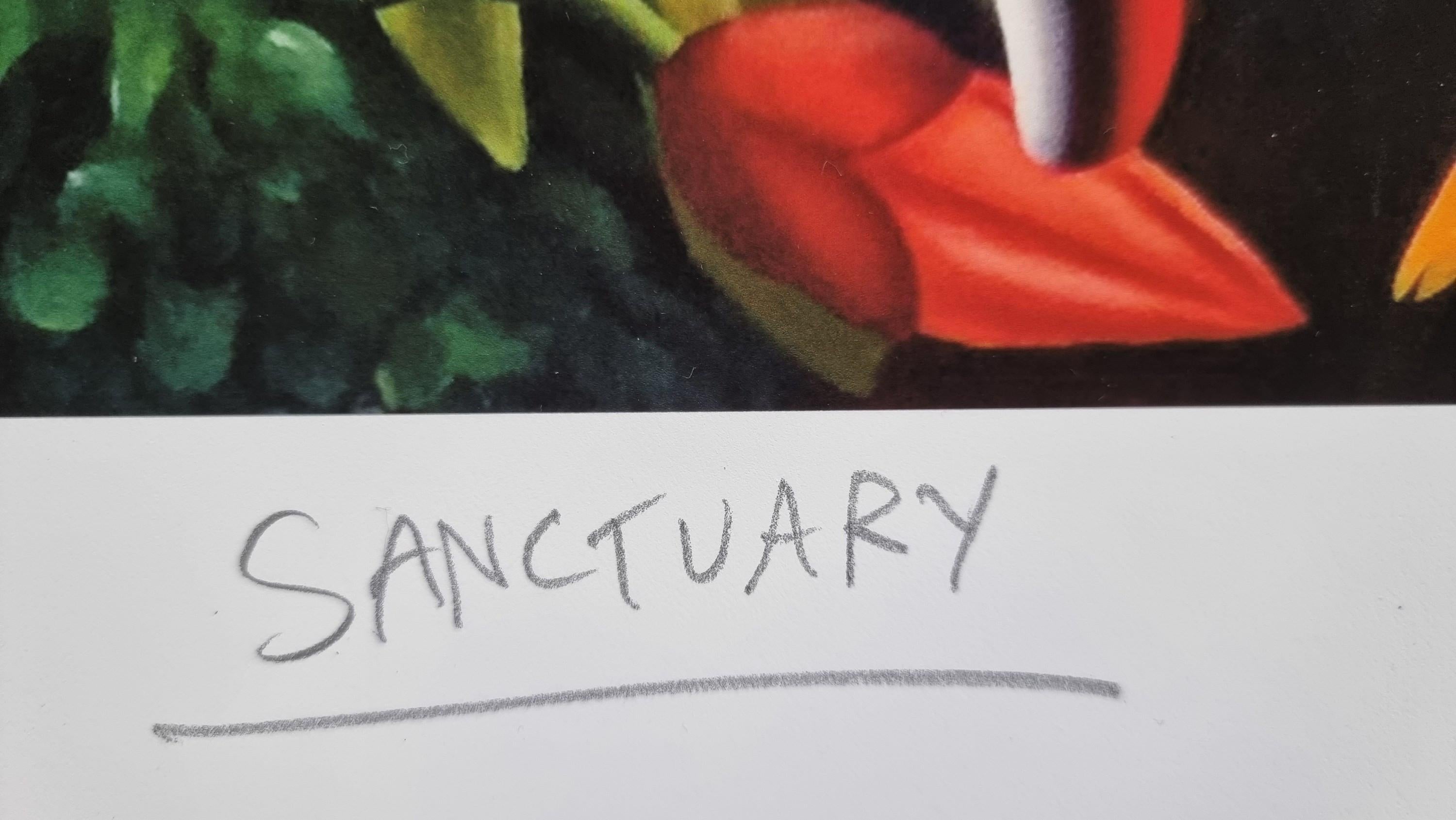 Sanctuary - Contemporary Print by Mark Kostabi