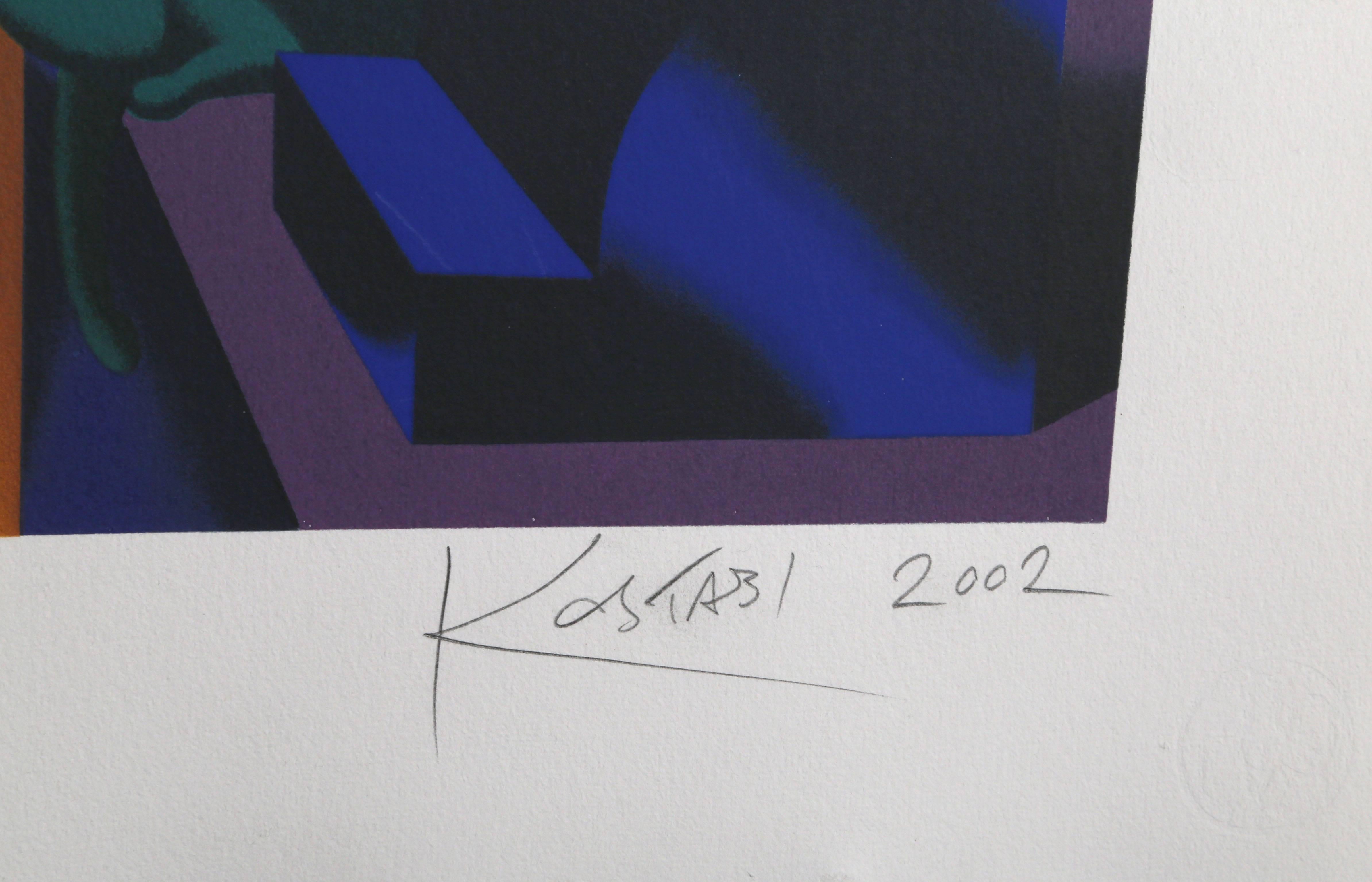 The Big Picture, Litografía Pop Art de Mark Kostabi en venta 1
