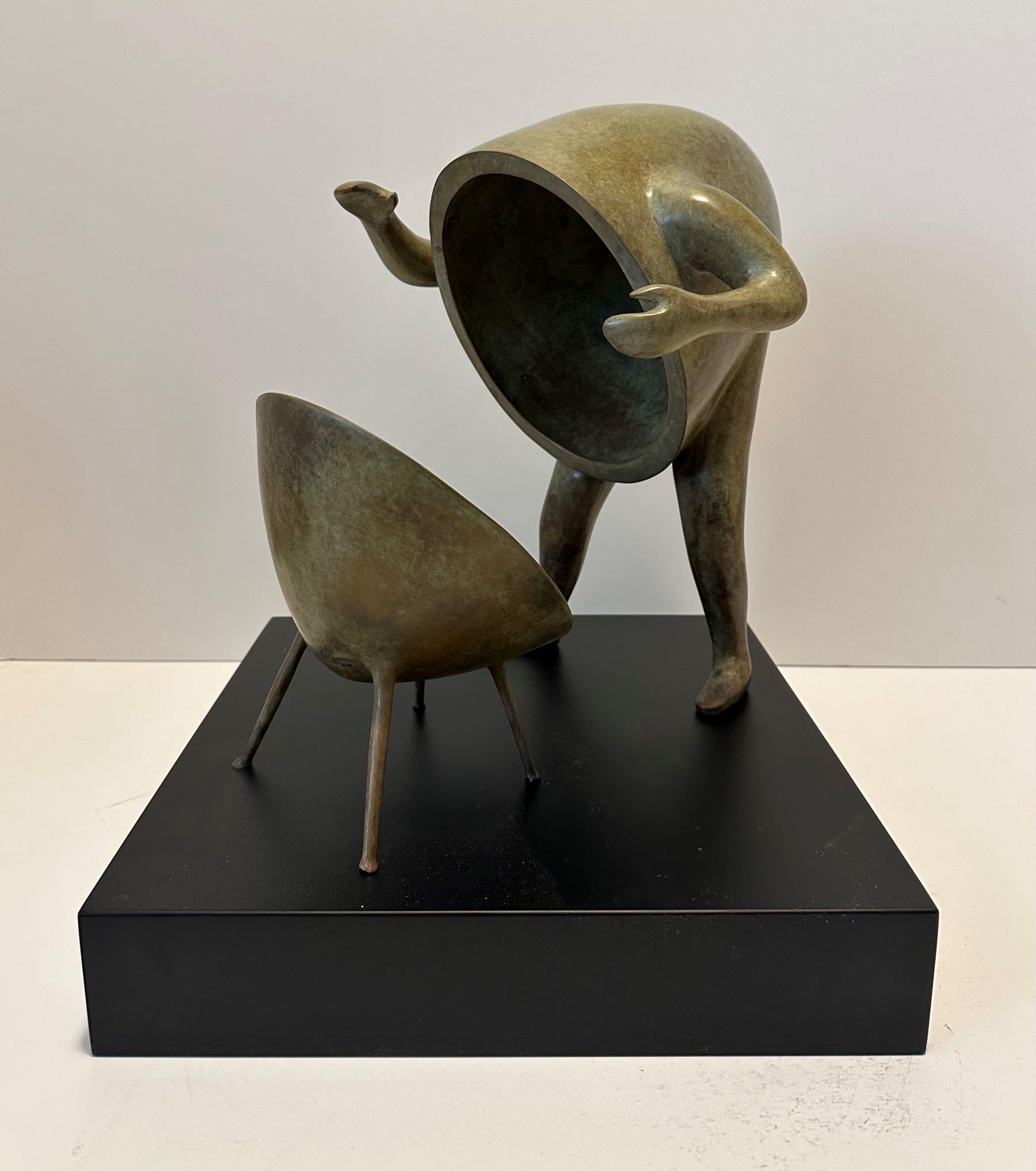 Homebody - Sculpture by Mark Kostabi