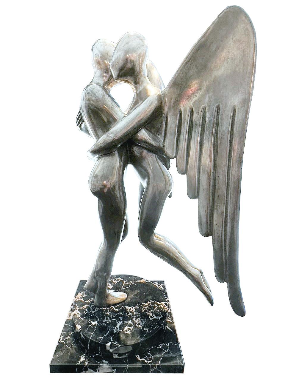 Figurative Sculpture de Mark Kostabi - Al filo de la eternidad