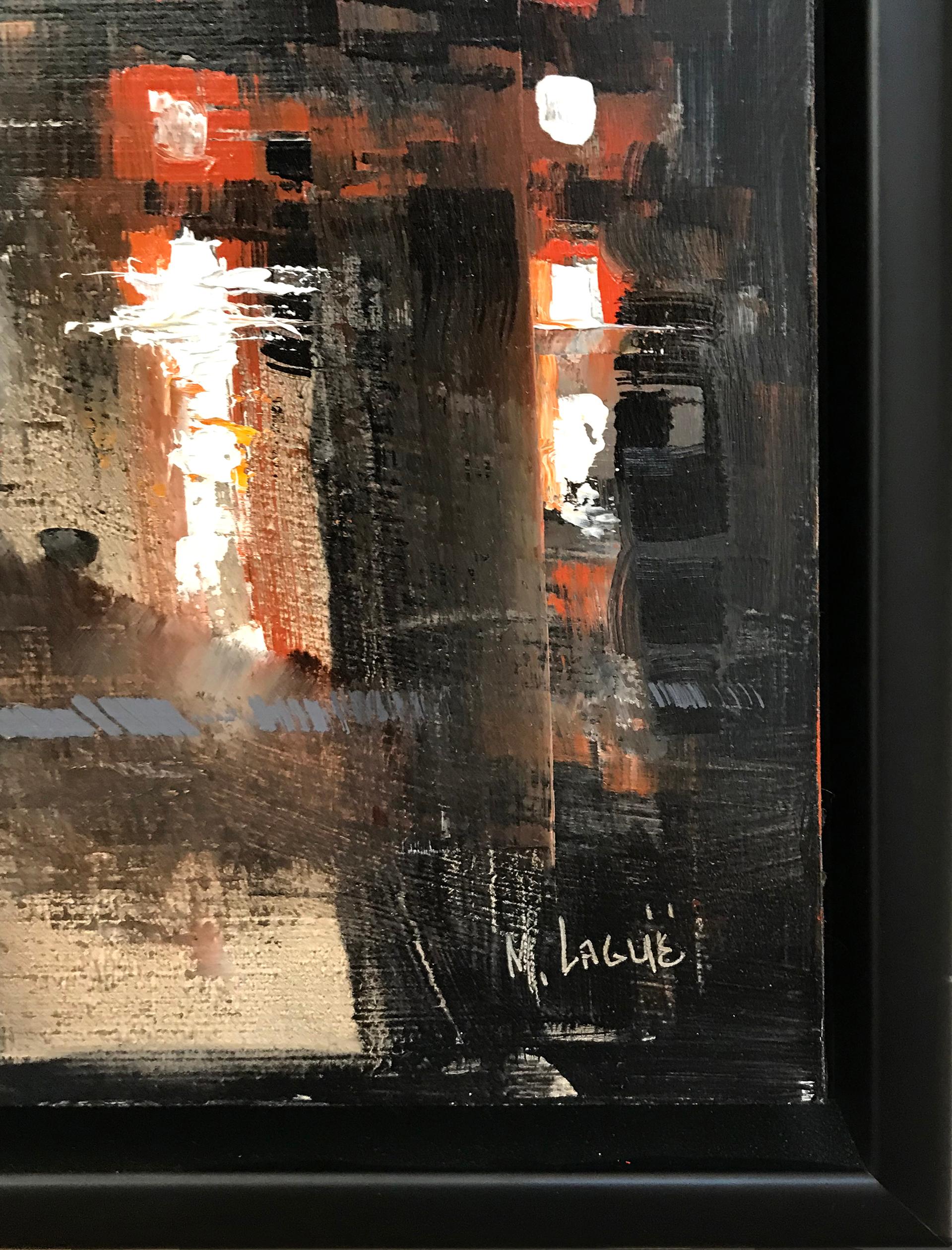 Nachtreflexion der 42. Straße – Painting von Mark Laguë