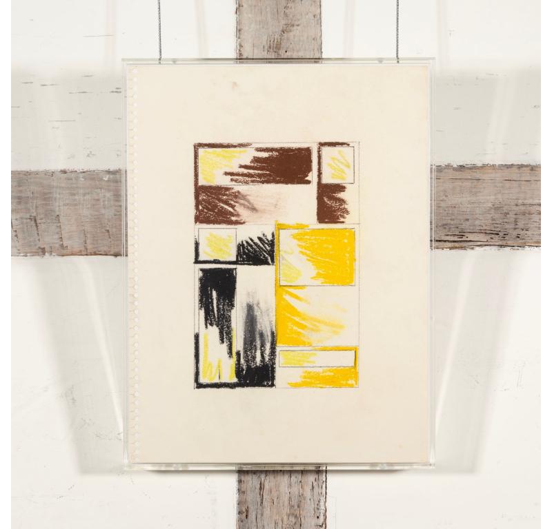 Studio per 22 Forsyth St. No.1, pittura a pastello di gesso di Mark Lancaster, 1972 in vendita 1