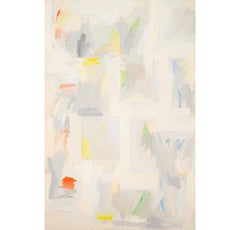 Vintage White, Oil on Canvas Painting by Mark Lancaster, 1974