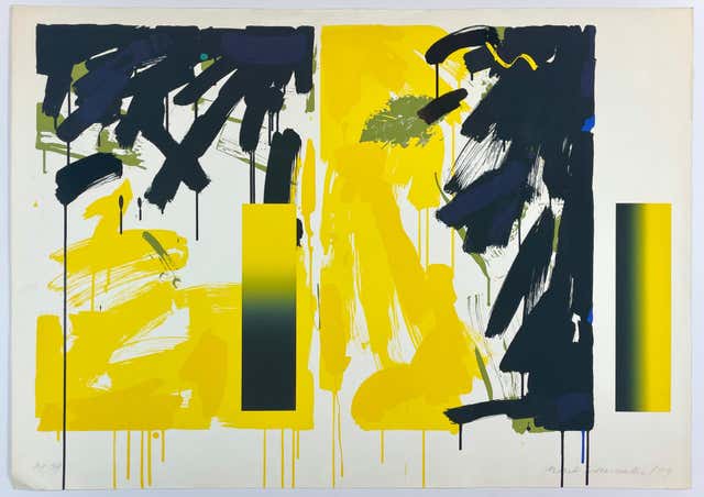 James Rosenquist - Sightseeing (black pull) James Rosenquist text Pop ...