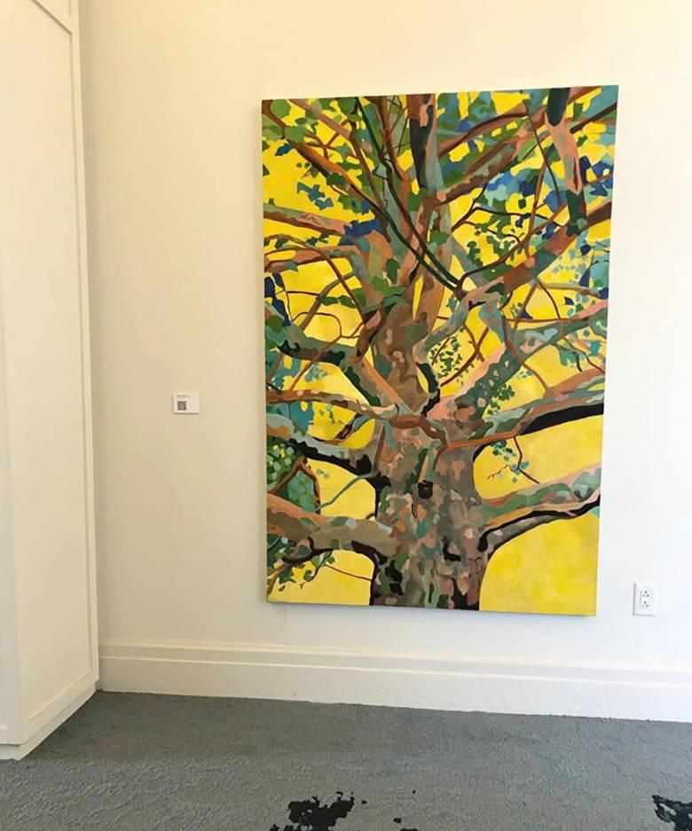Yellow Sycamore - Painting by Mark Lavatelli