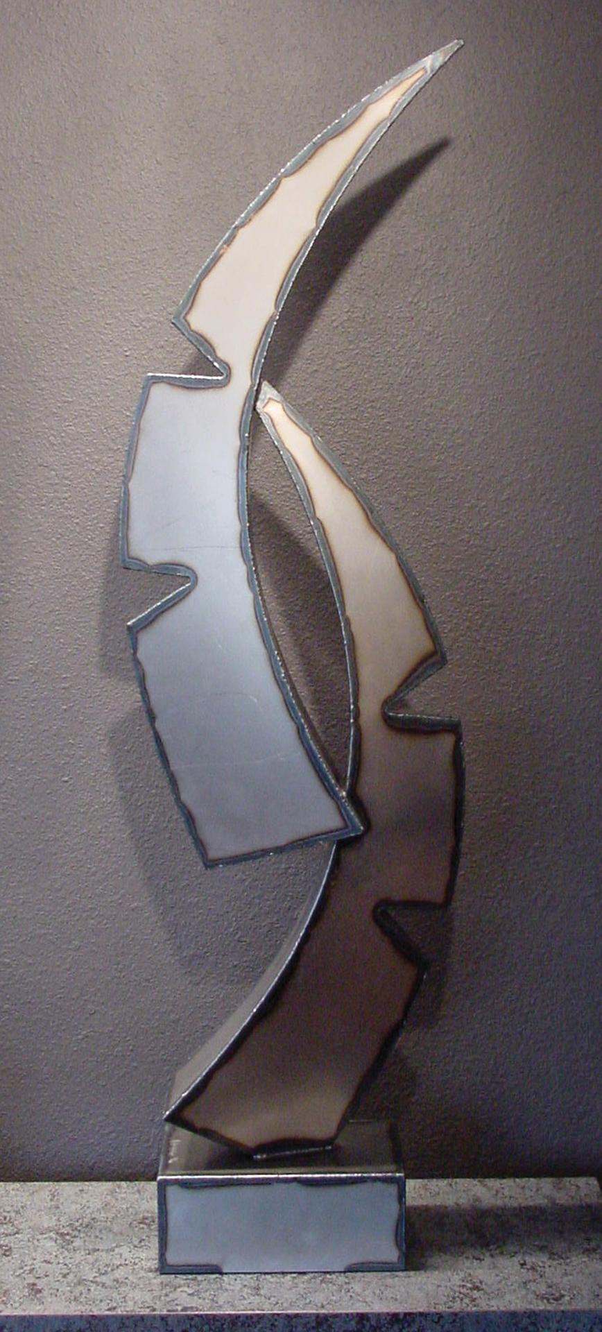 Biomagnetismo, escultura de acero dulce de 15 cm de altura - Sculpture de Mark Leichliter