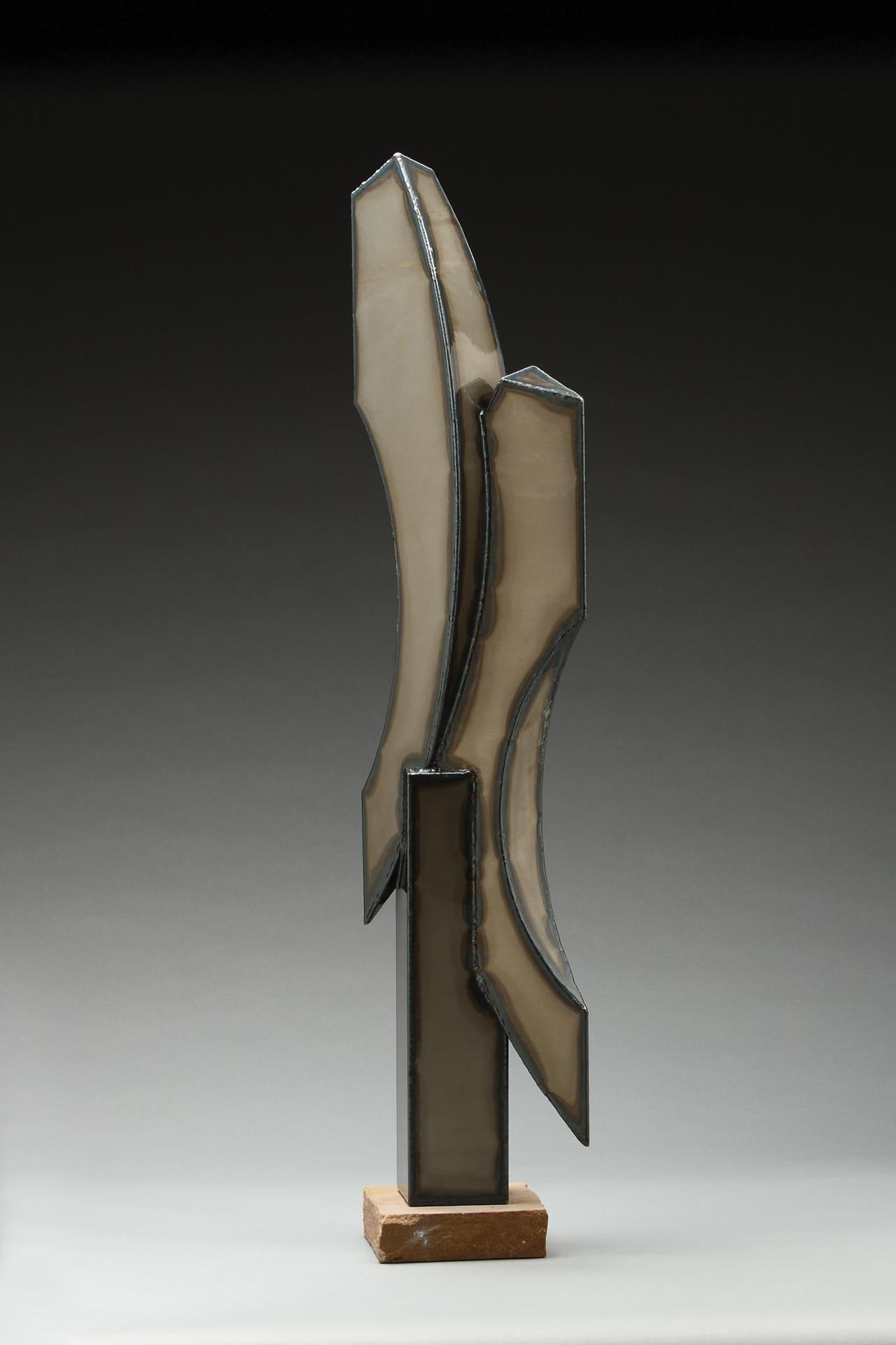 Duet, escultura de acero con recubrimiento de polvo de 30