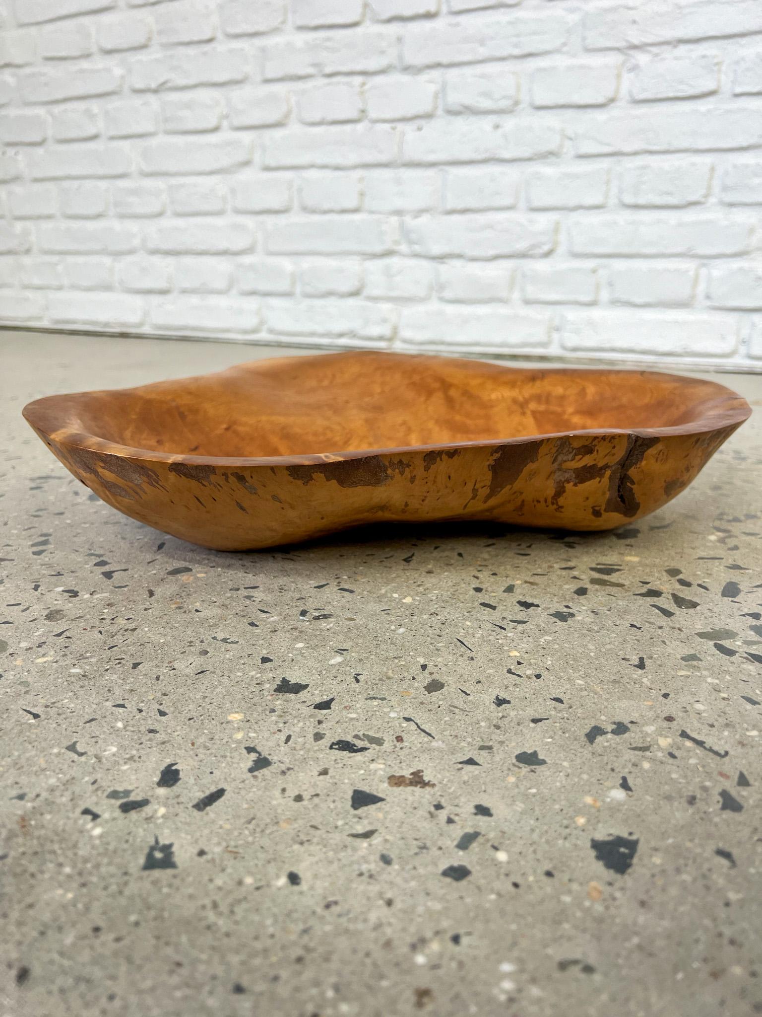 Mark Lindquist yellow birch burl wood sculptural vessel bowl 1970's For Sale 3