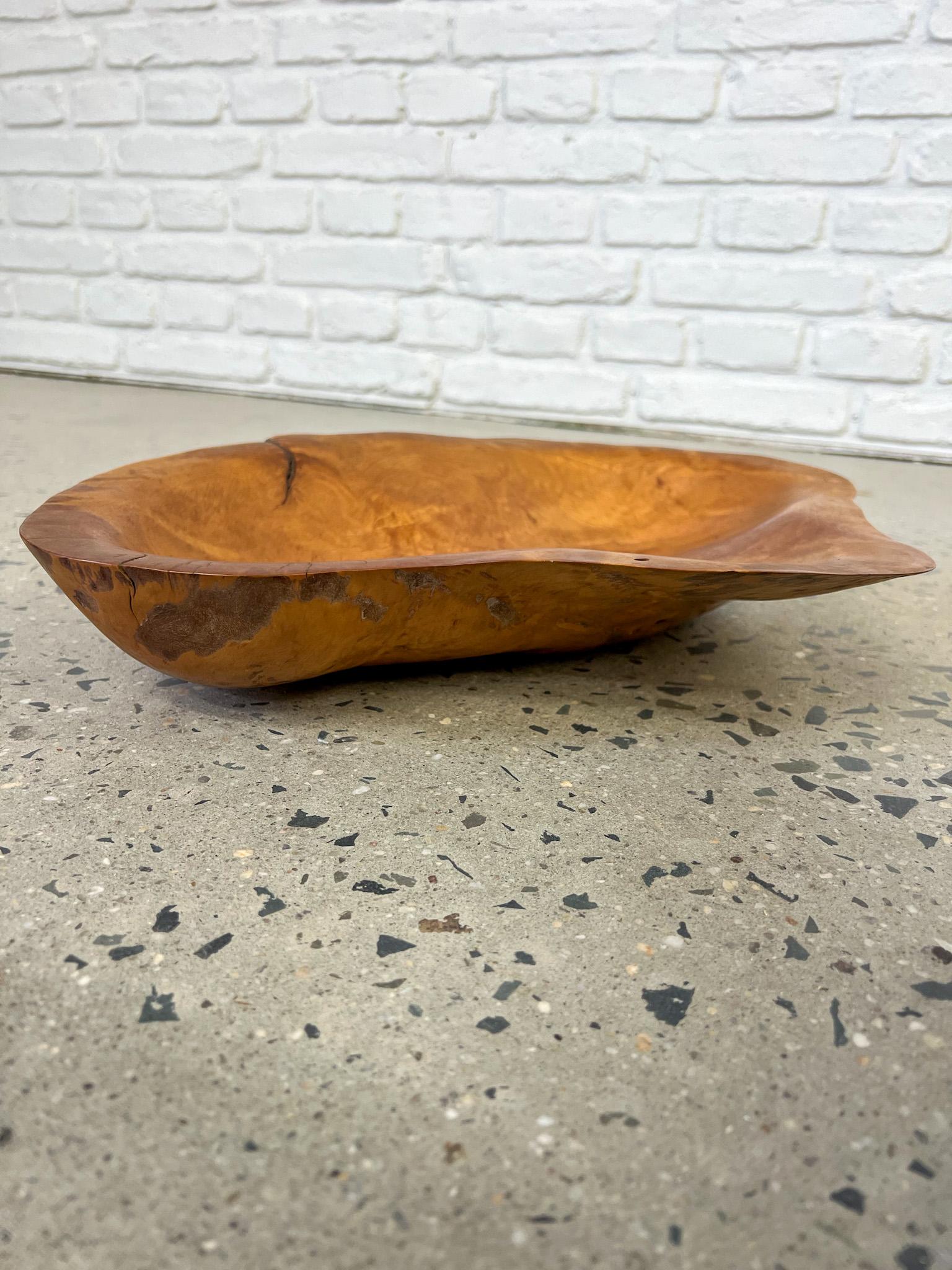 Mark Lindquist yellow birch burl wood sculptural vessel bowl 1970's For Sale 6