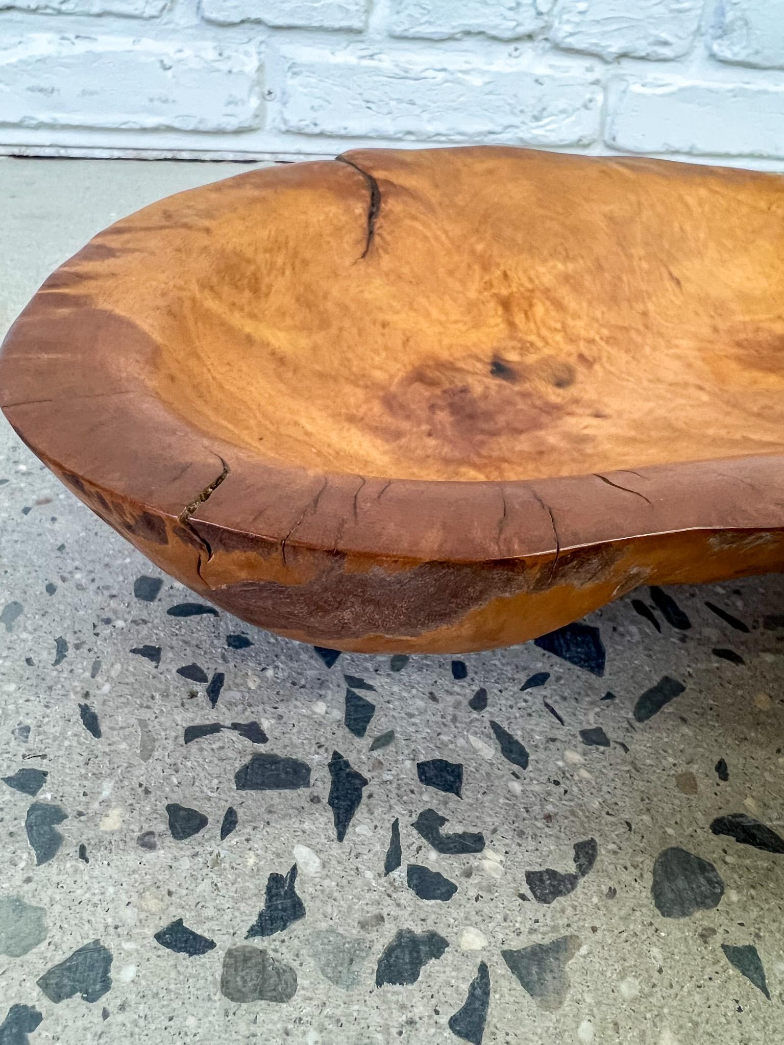 Mark Lindquist yellow birch burl wood sculptural vessel bowl 1970's For Sale 10
