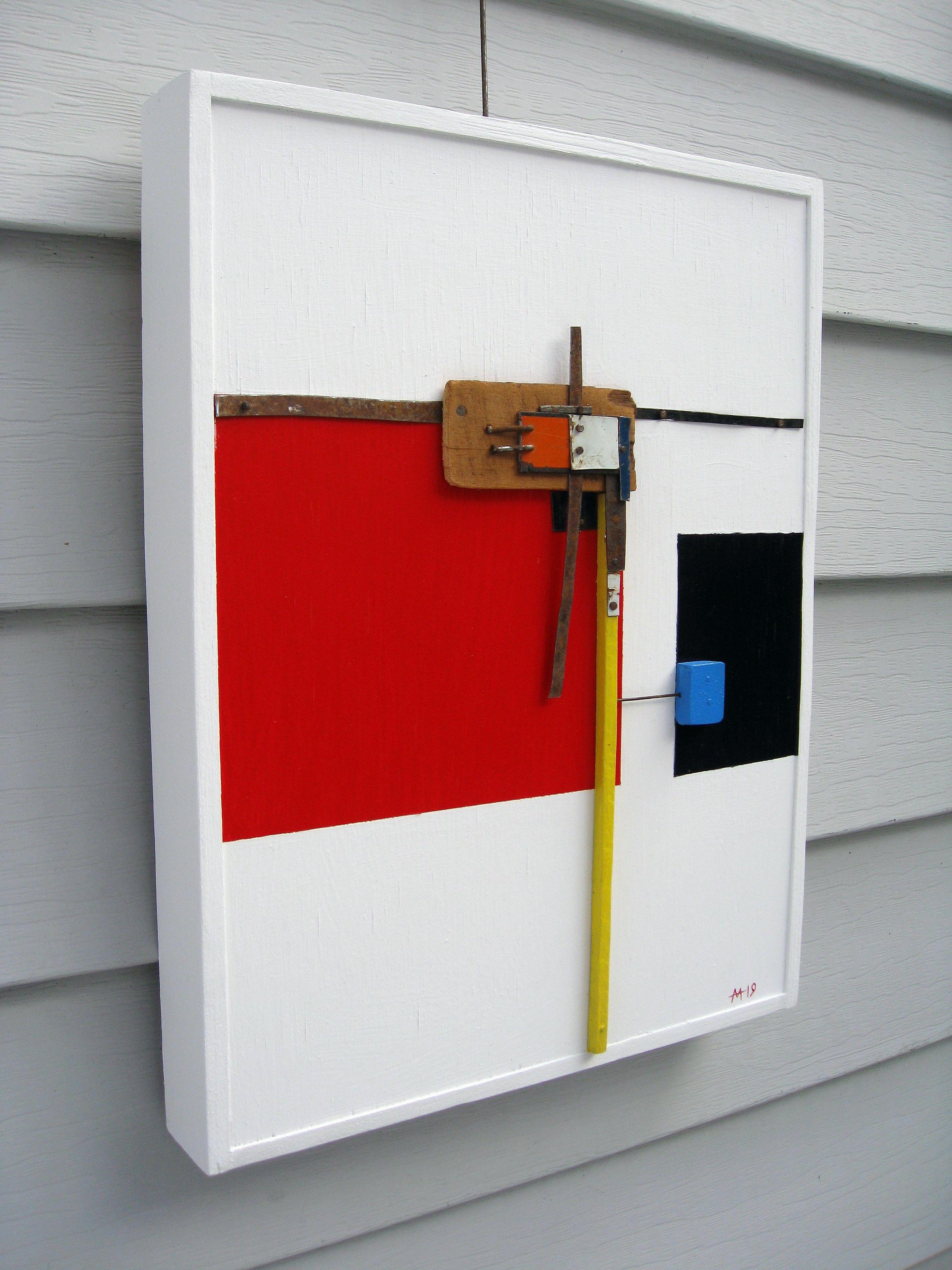 Hku. 02, Mixed Media on Wood Panel - Abstract Mixed Media Art by Mark Mazurczyk