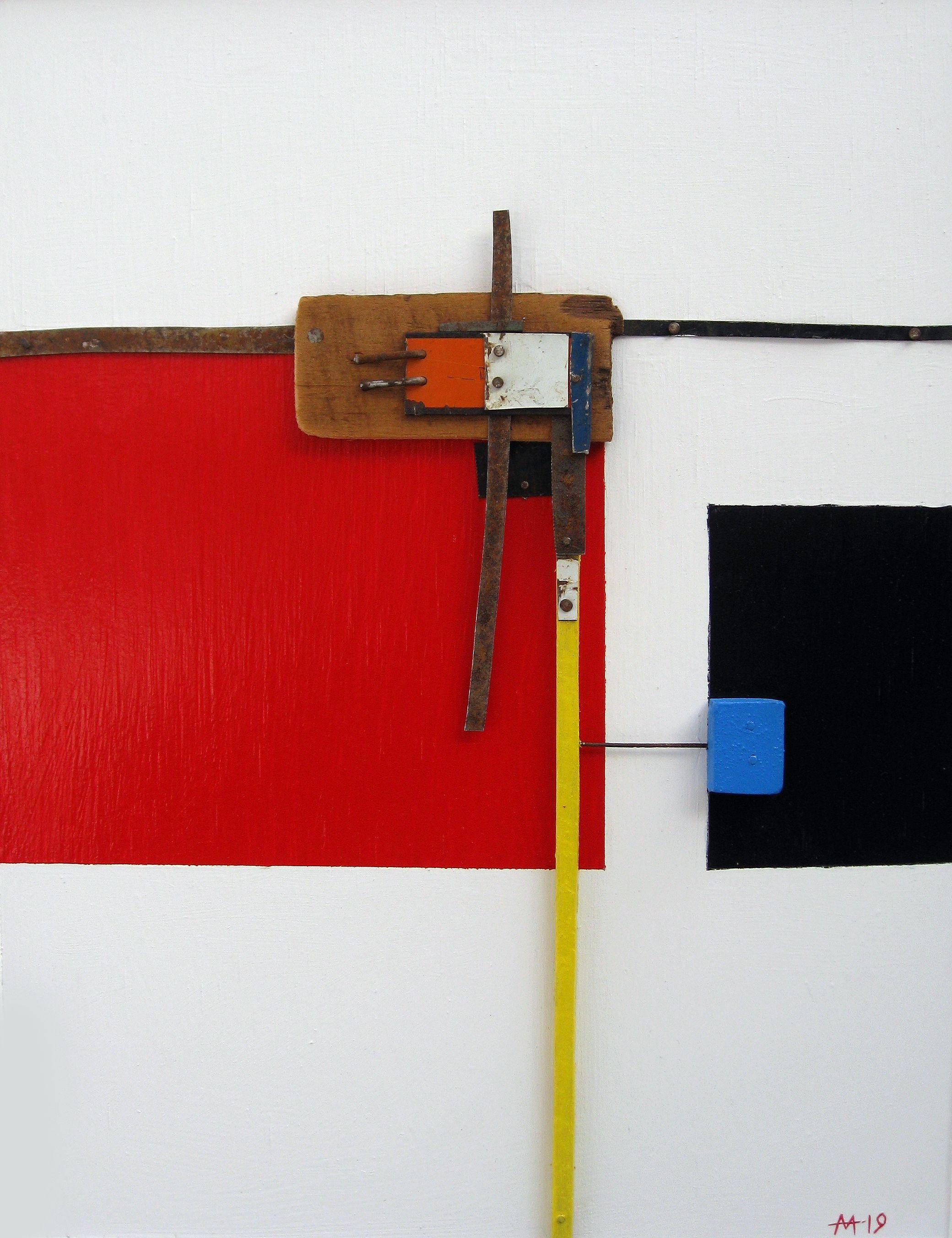 Hku. 02, Mixed Media on Wood Panel