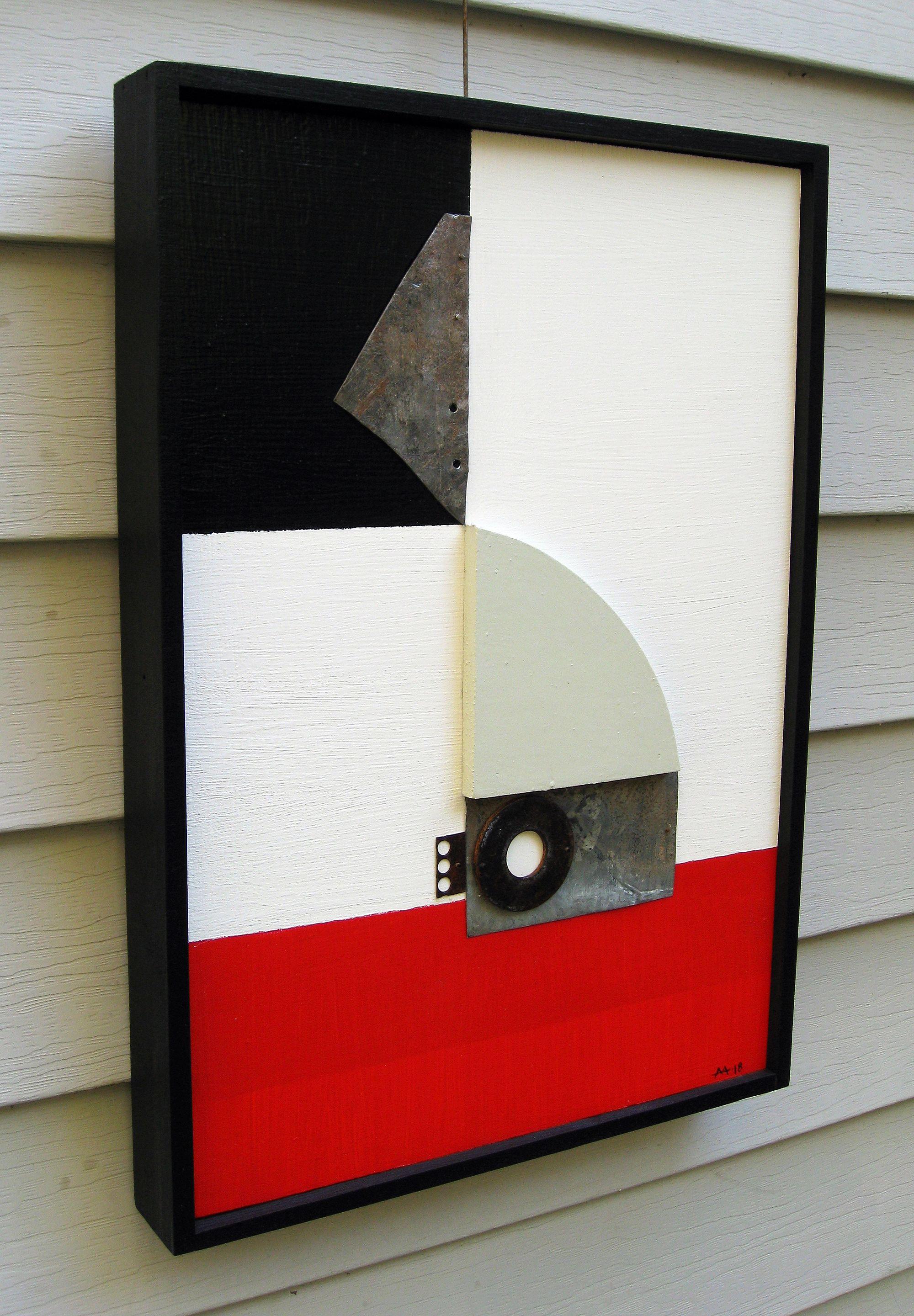 Mos. 2, tecnica mista su pannello di Wood - Mixed Media Art Astratto di Mark Mazurczyk