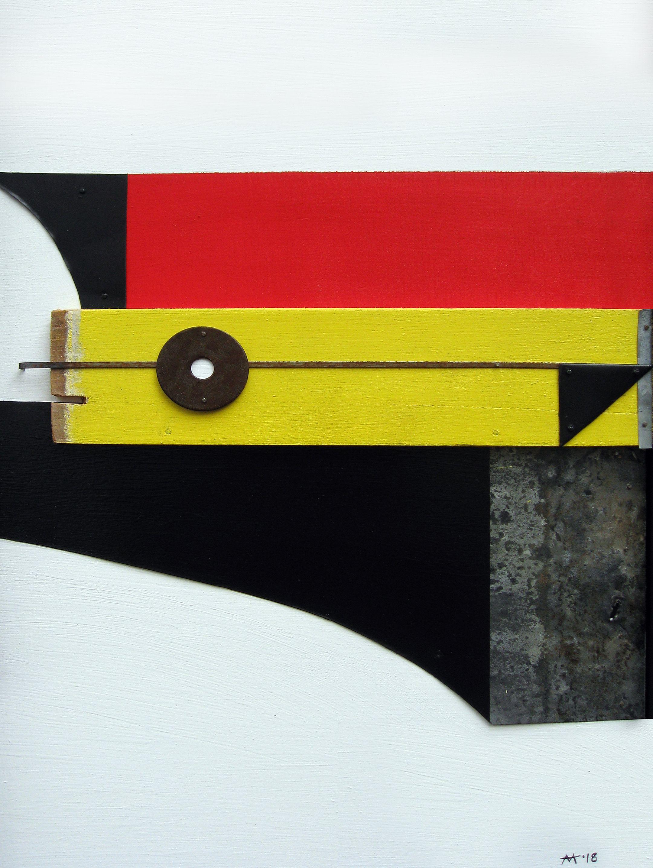 Mos. 3, tecnica mista su pannello di Wood - Mixed Media Art di Mark Mazurczyk