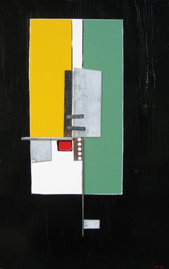 Os. 3, Mixed Media on Wood Panel