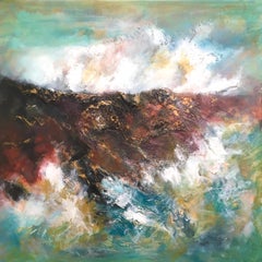 Hushinish Cliffs, Isle of Harris - Seascape Painting by Mark McCallum