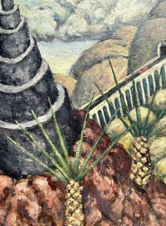 1986 "A Remarkable Piece of Apparatus" Surrealist Painting