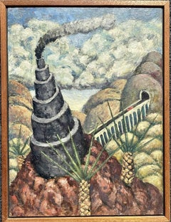 1986 "Un notevole pezzo di apparato" Pittura surrealista