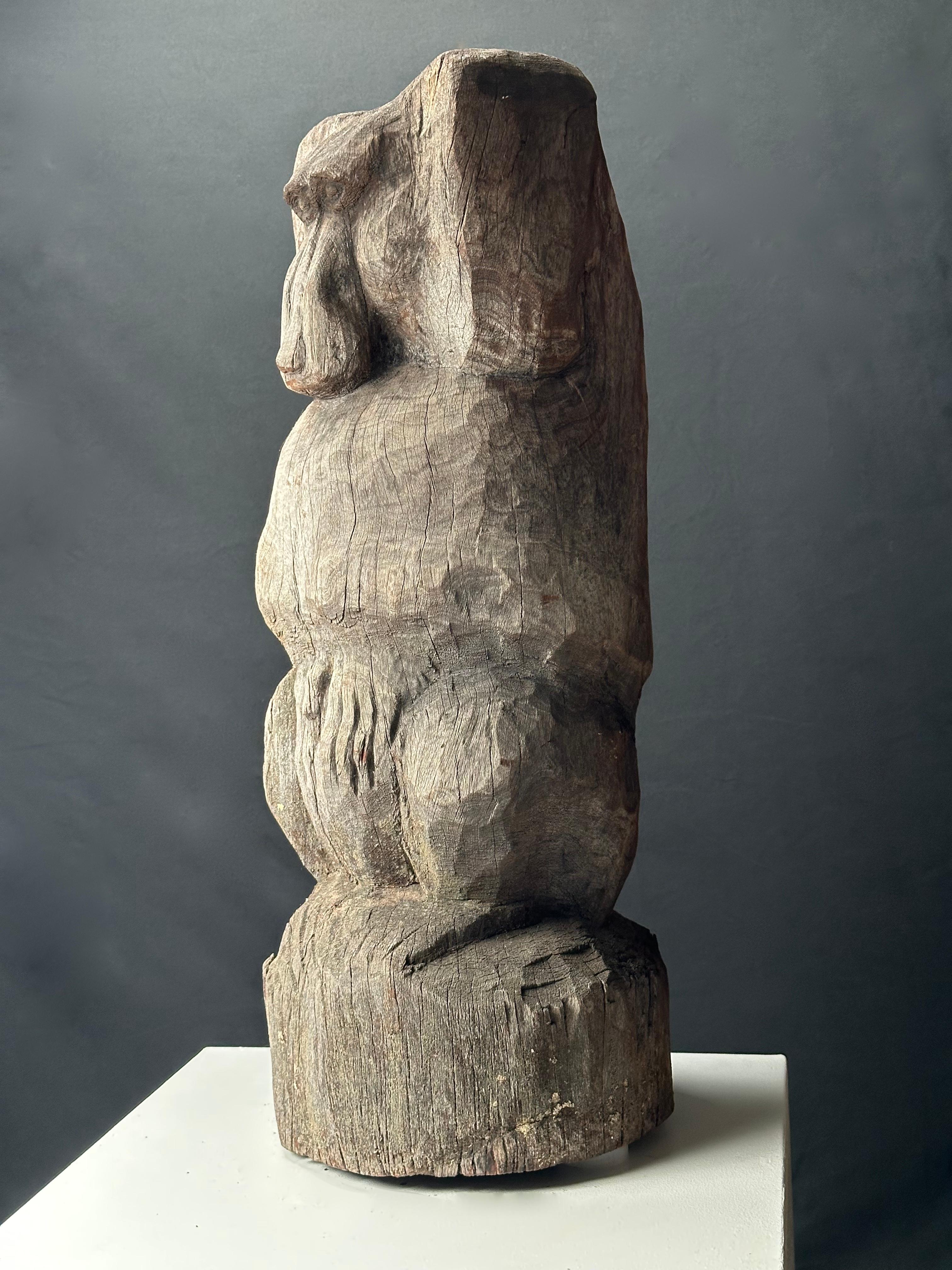 Baboon - Realist Sculpture by Mark Morrison