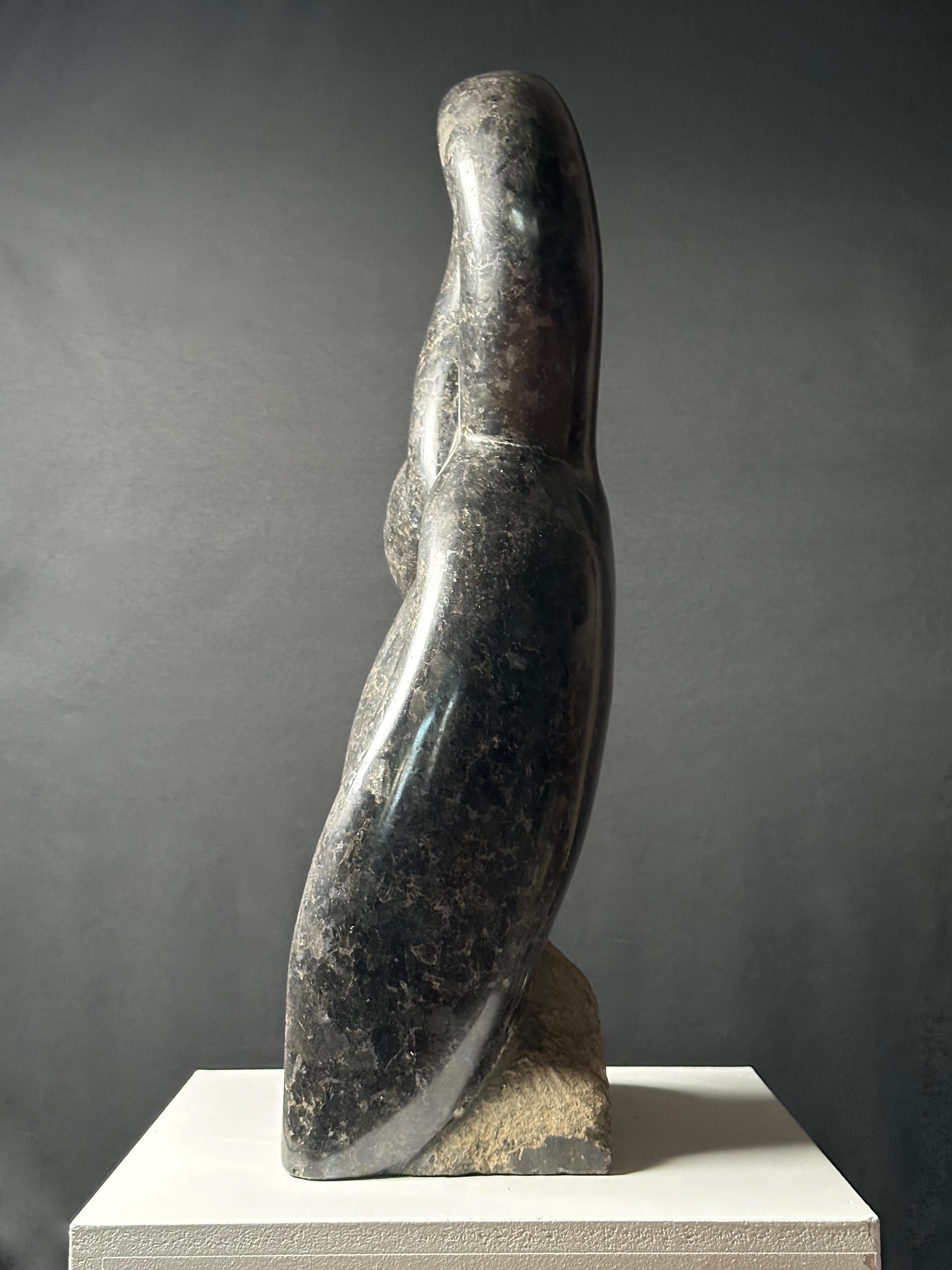 Mark Morrison (1895-1964)

Black Swan , ca. 1950

Carved and polished black pearl granite

7