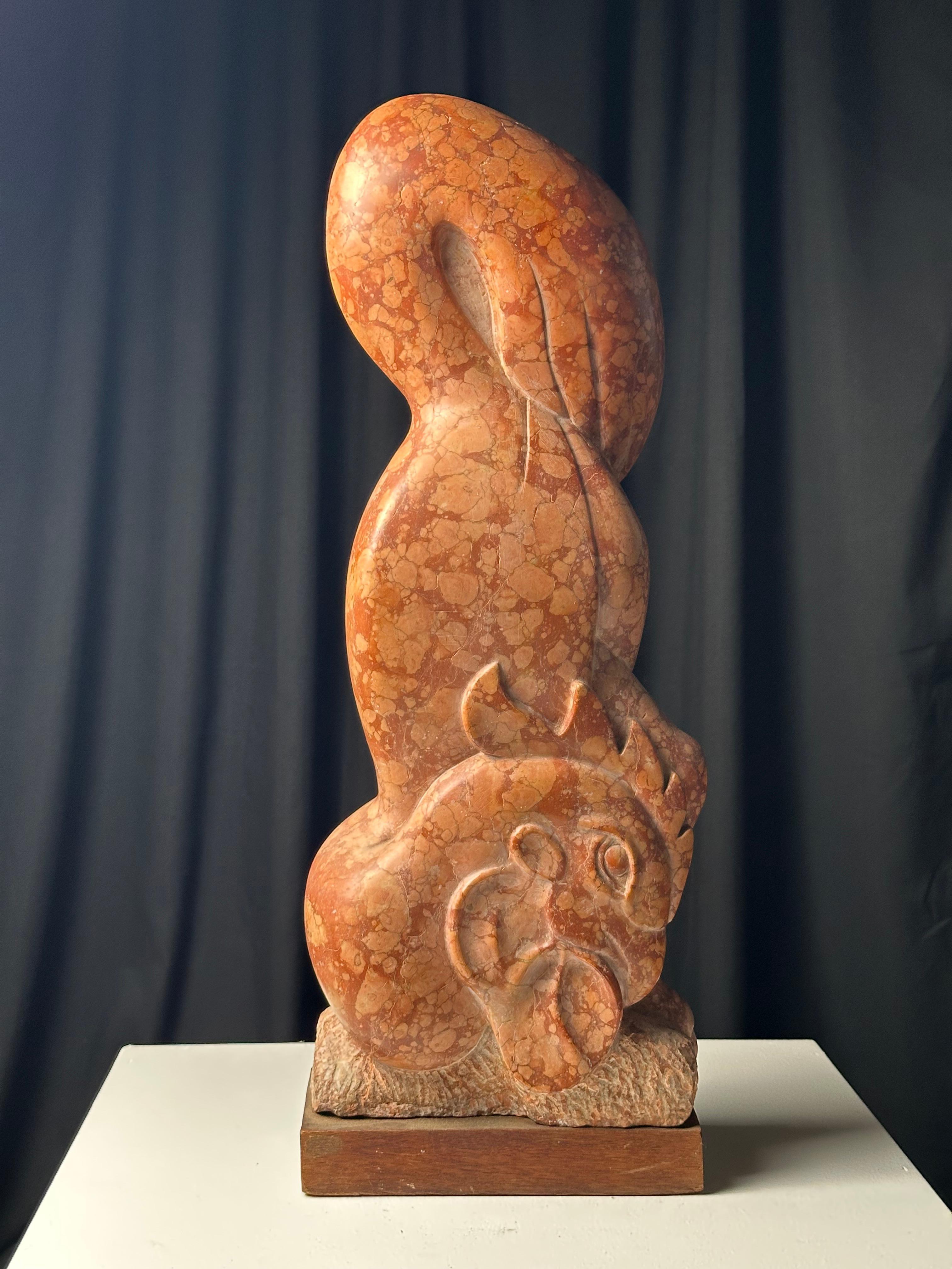 Gallito (Gallo) Escultura de mármol en venta 7