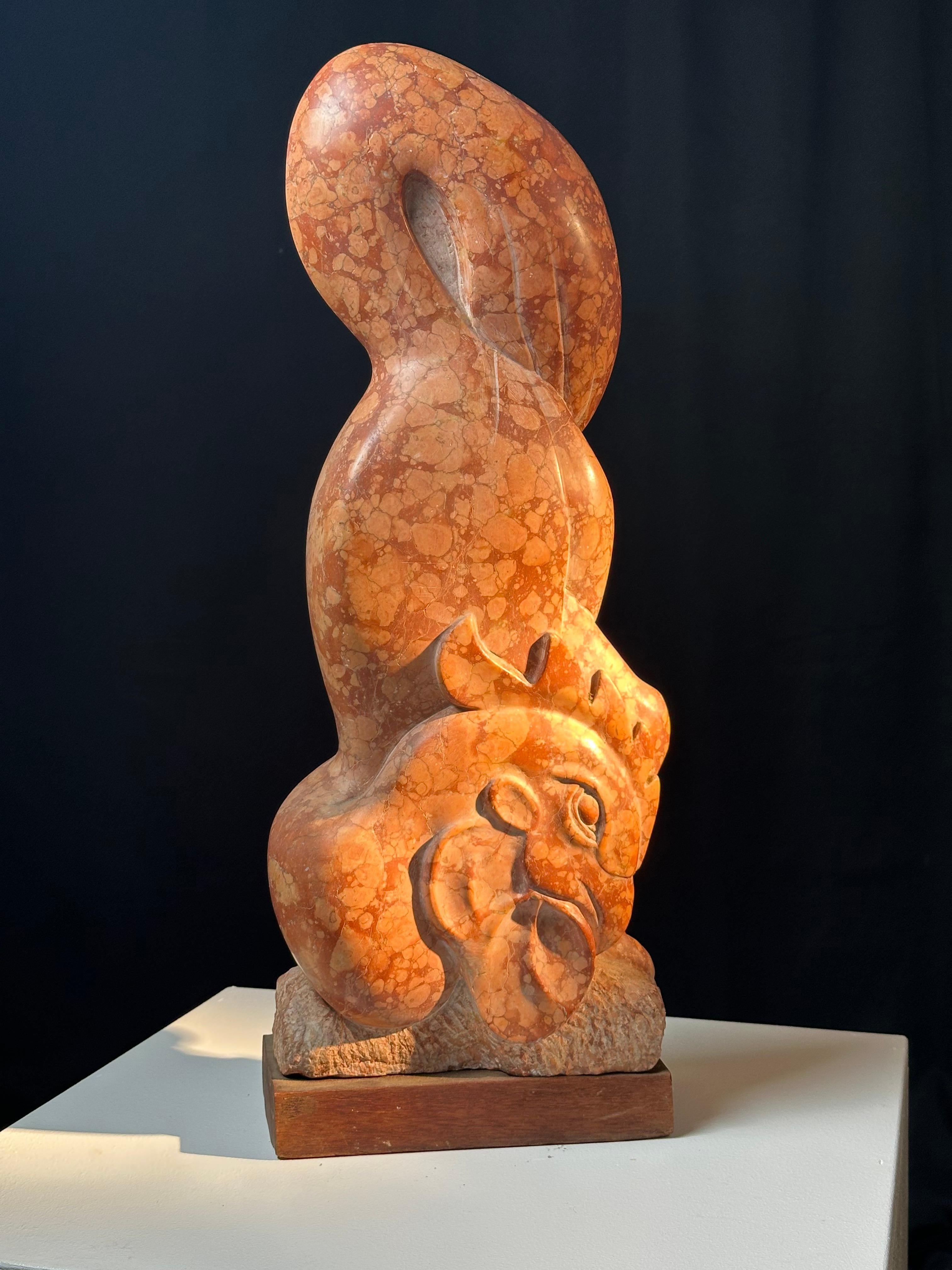 Mark Morrison (1895-1964)

Gallito, ca. 1950

Mármol rojo de Verona tallado y pulido

4,25