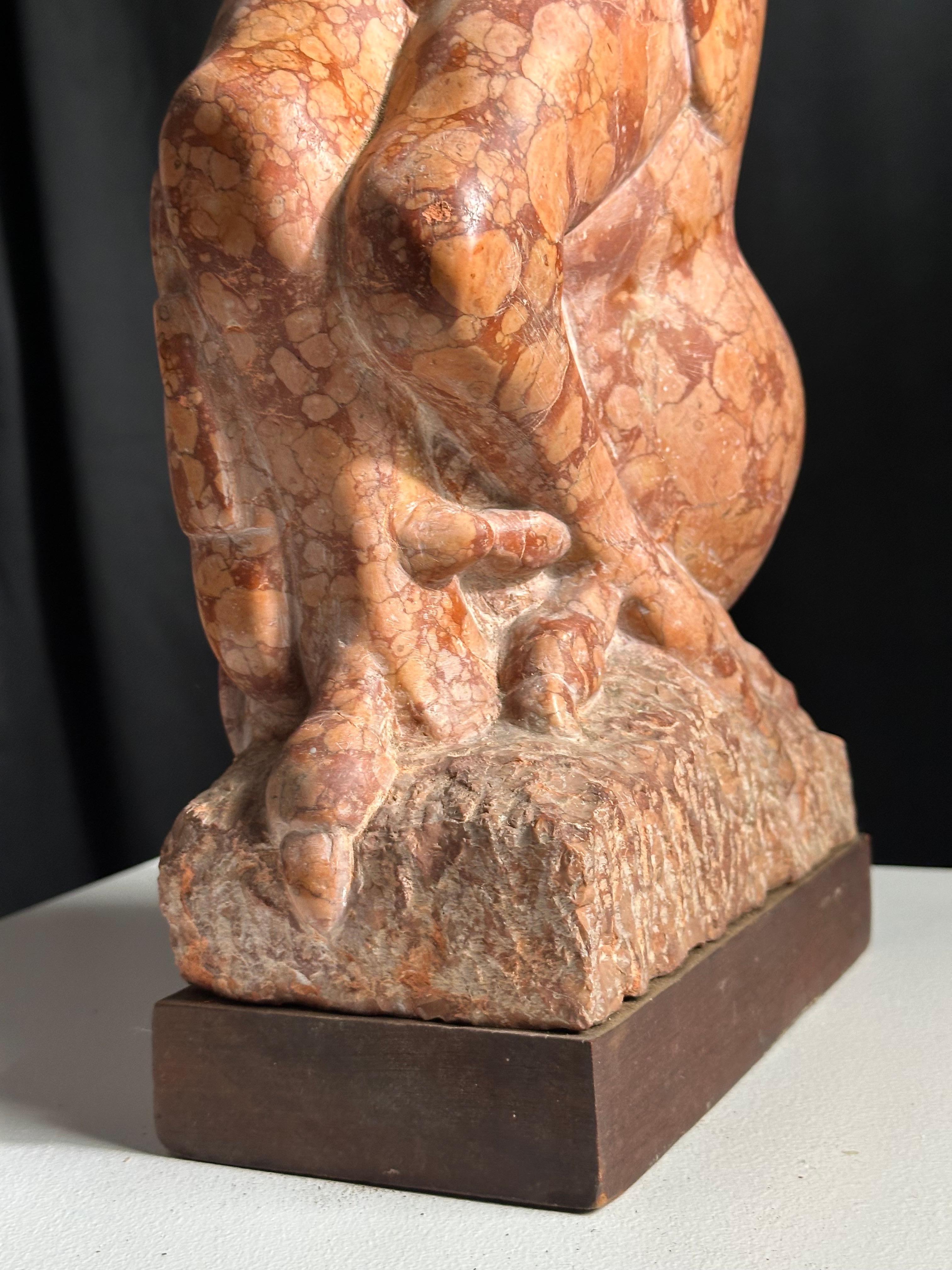 Gallito (Gallo) Escultura de mármol en venta 4
