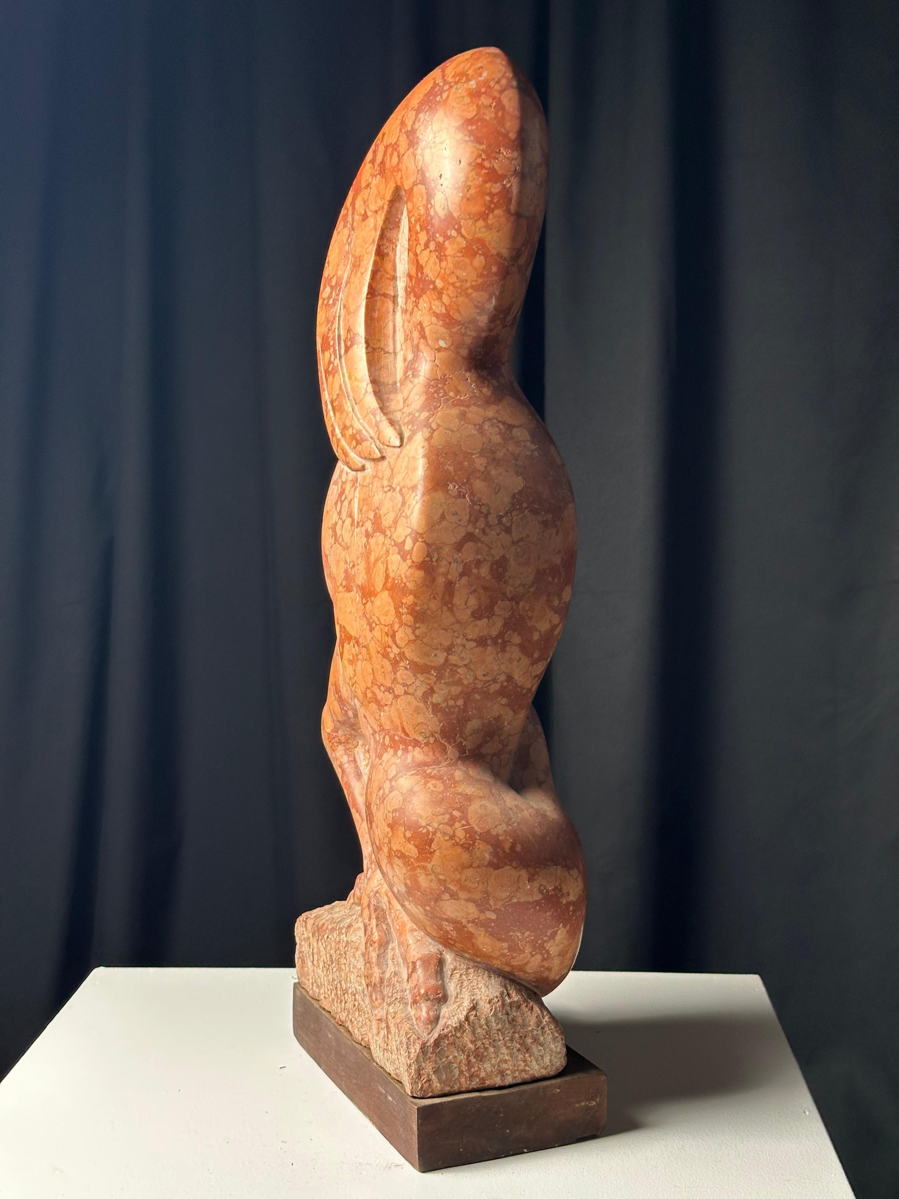 Gallito (Gallo) Escultura de mármol en venta 6