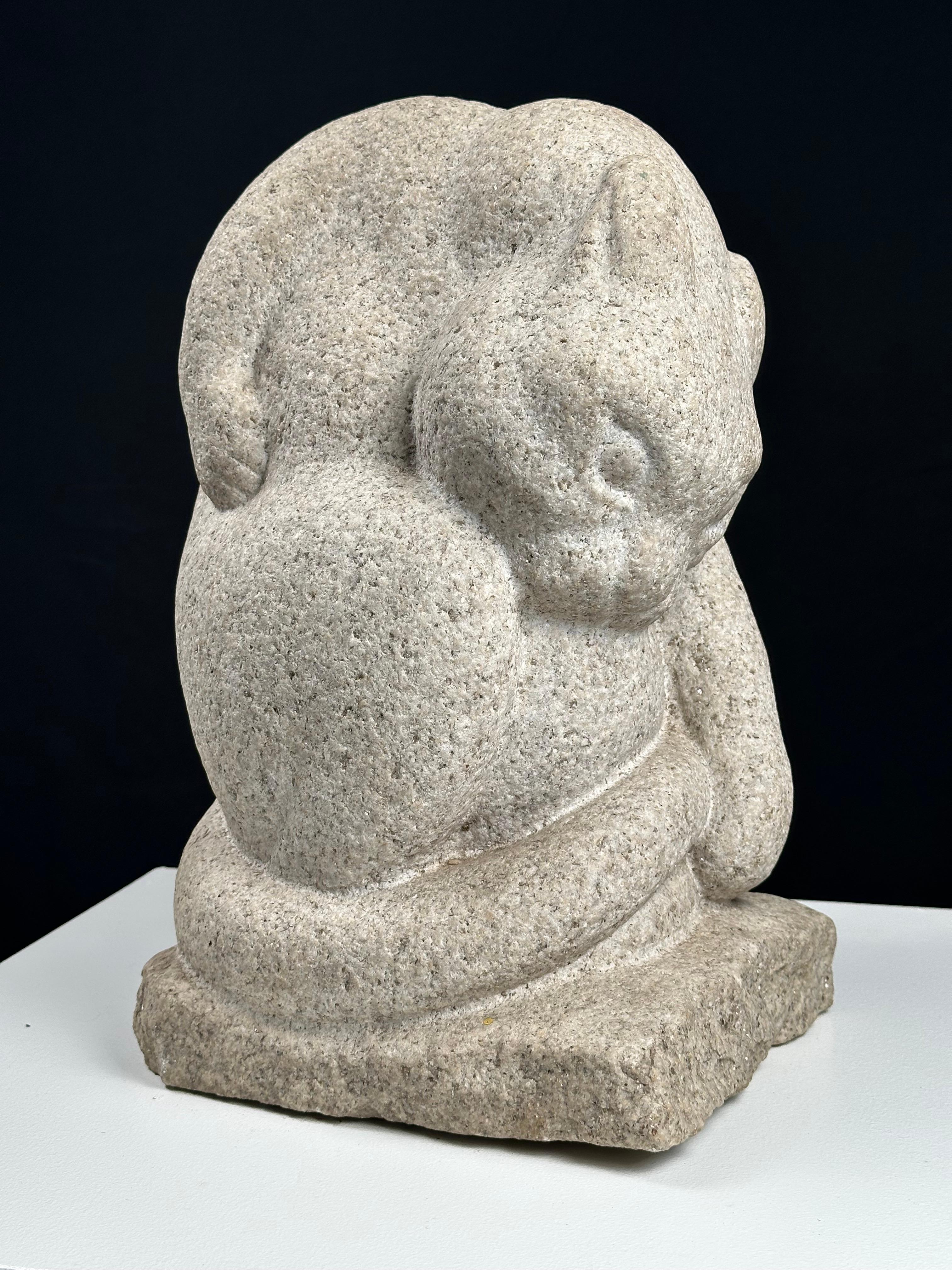 Sleepy Cat - Sculpture by Mark Morrison