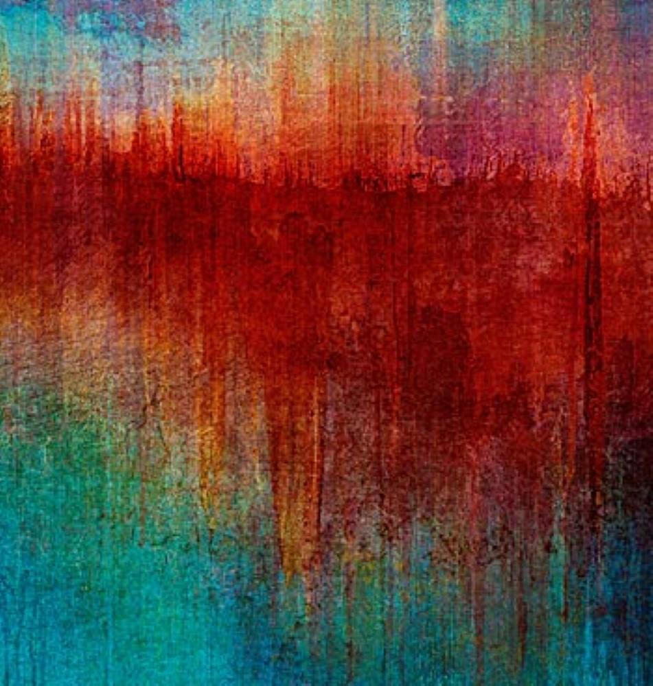 Resplandor Rosa - Colorido, Brillante, Atmosférico, Árbol, Naturaleza, Arte Digital - Print de Mark Munroe Preston