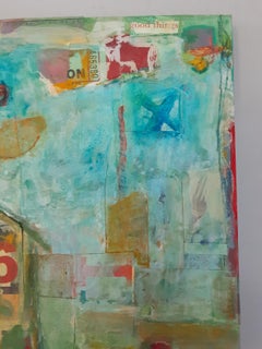 Mark Palmer Painting "6th House“ Mixed-Media on Canvas
