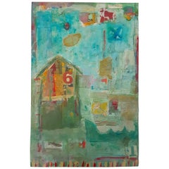 Mark Palmer Painting "6th House“ Mixed-Media on Canvas