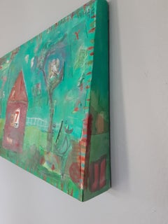 Mark Palmer Painting "7th House“ Mixed-Media on Canvas