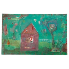 Mark Palmer Painting "7th House“ Mixed-Media on Canvas