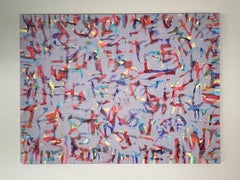 "Static" Acrylic Paint; colored pencil; canvas