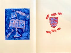 Gran impresión pigmentada de archivo Judaica Litografía Mark Podwal Arte hebreo judío