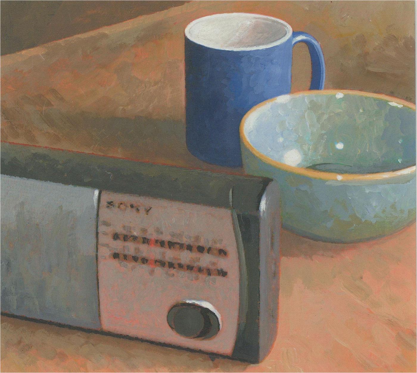 Mark Ponsford - 2004 Acrylic, Radio, Mug, Bowl For Sale 1