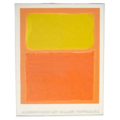 Mark Rothko Exhibition Poster from Albright-Knox Gallery, Buffalo, NY, Framed