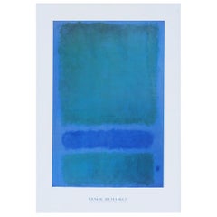 Impression encadrée « Green, Blue Green on Blue » (vert, bleu, vert sur bleu) de Mark Rothko 1968
