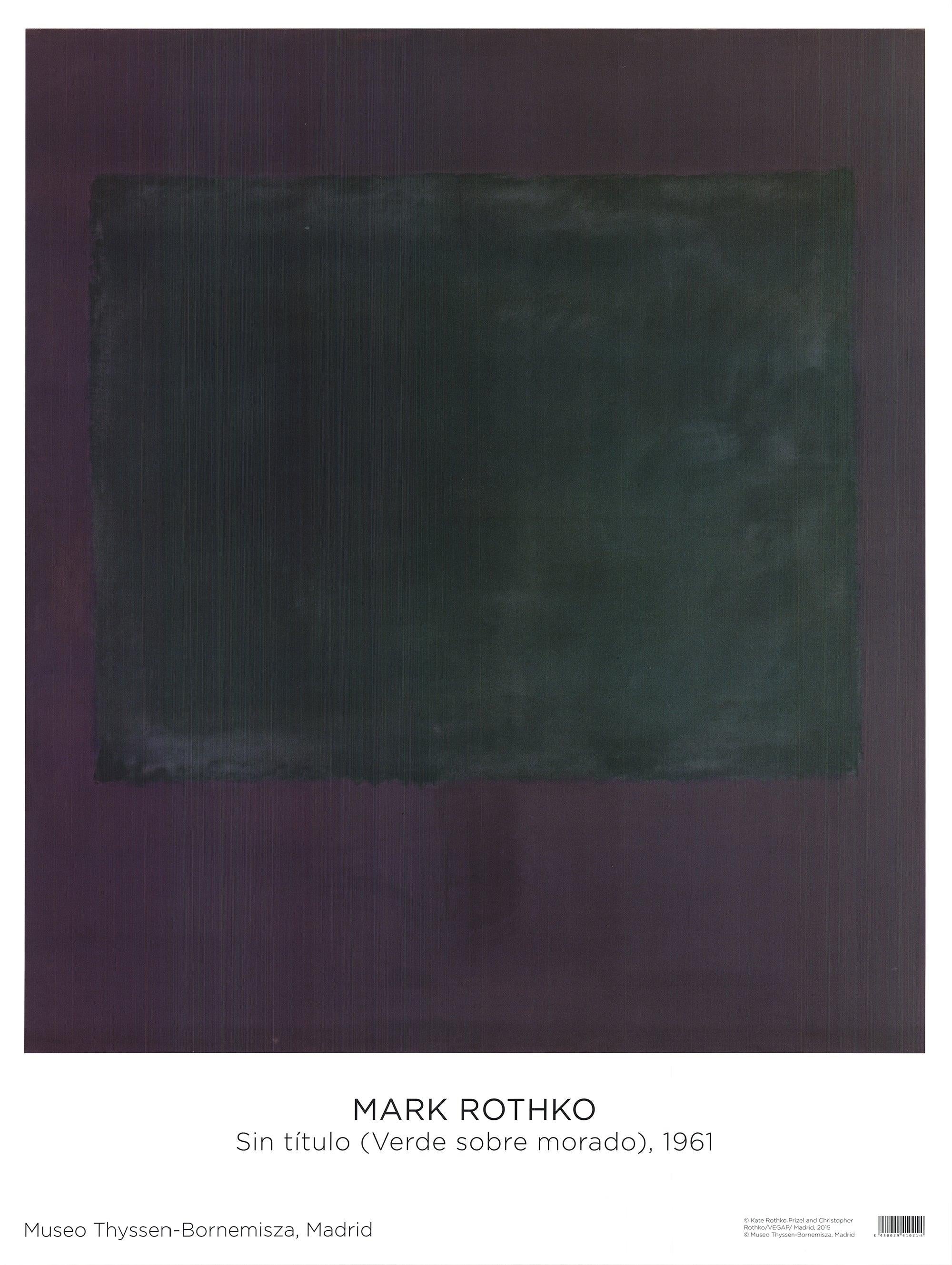Mark Rothko
Green on Purple, 1961
Abstract, High Quality