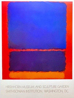 Mark Rothko Hirshhorn Museum offset lithograph exhibition poster