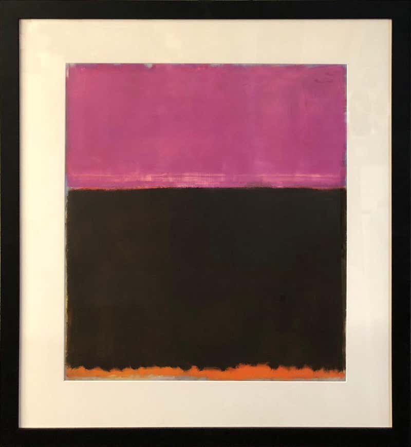 Untitled Rothko Works Mark Rothko 'No. 37' Vintage Abstract Framed For Sale at 1stDibs