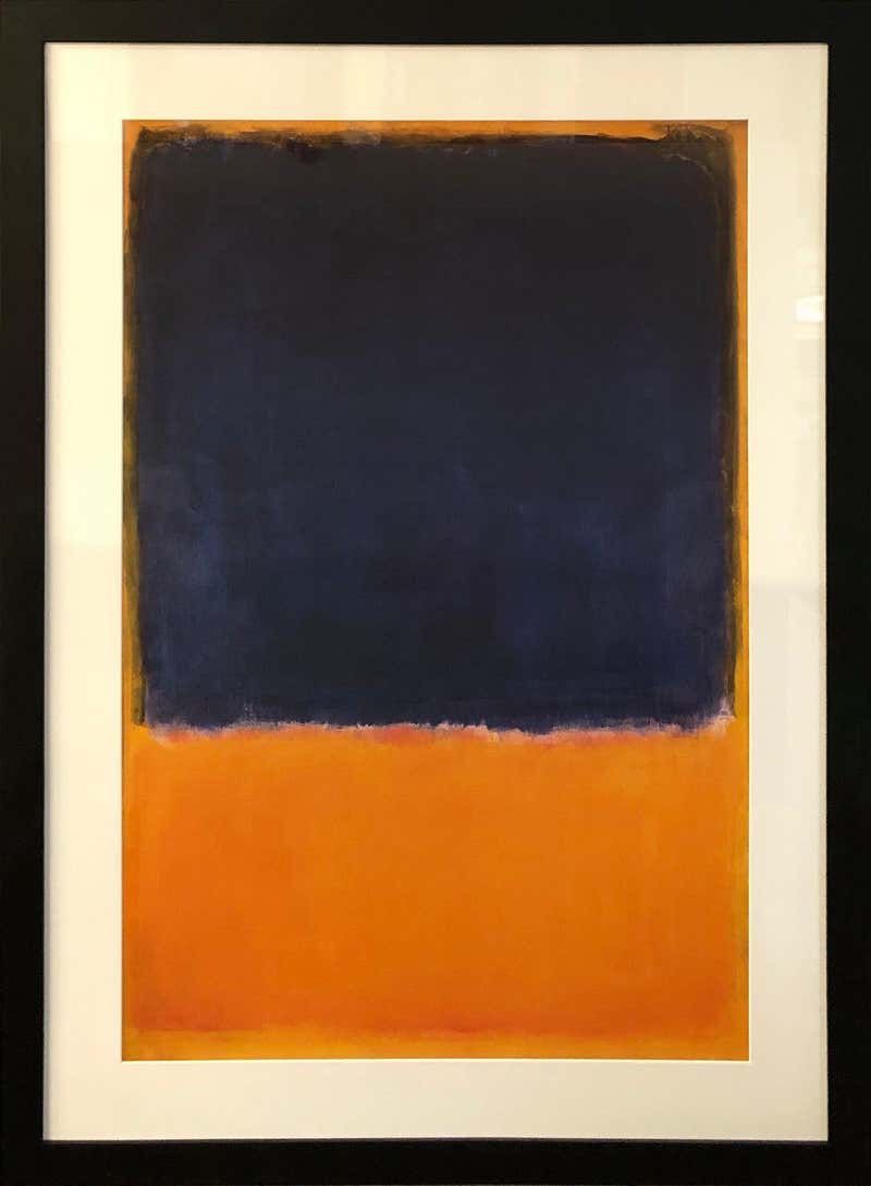 Mark Rothko Work Mark Rothko 'No. 37' Vintage Abstract Framed For Sale at 1stDibs