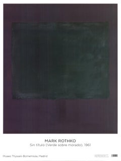 Mark Rothko 'Untitled (Green on Purple), 1961' 2022- Offset Lithograph