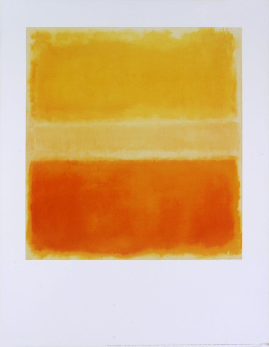 Mark Rothko 'Yellow and Gold' 2002- Poster