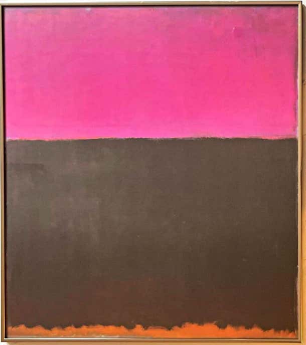 Untitled Rothko Works Offset lithograph poster depicting Rothko's masterpiece Untitled 1953 ...