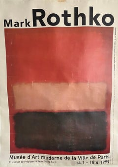 Original Mark Rothko Art Exhibition poster, 1999, Paris