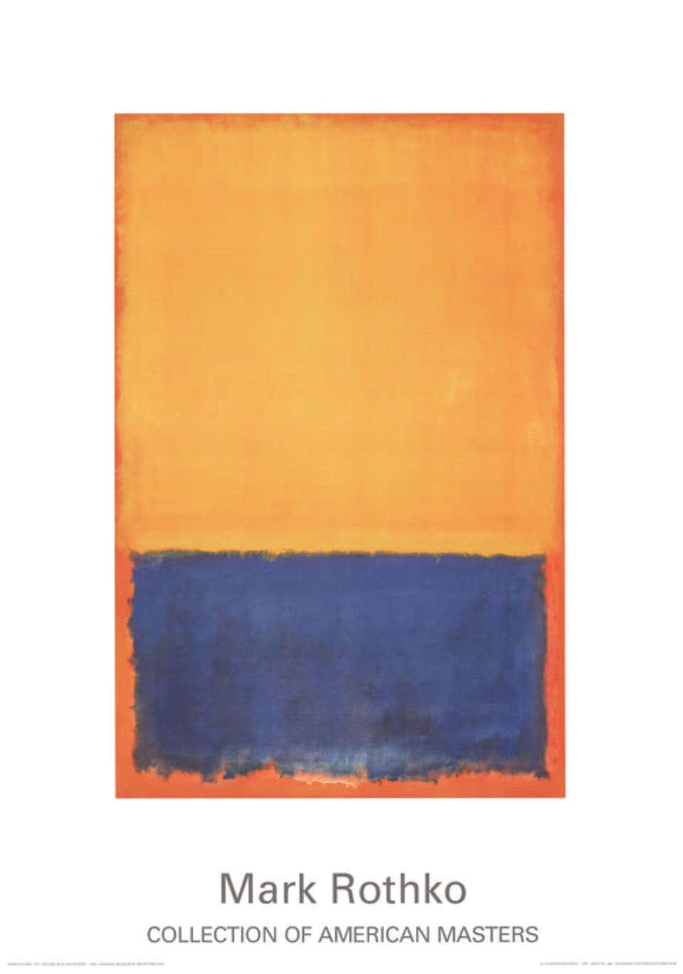 Mark Rothko Rare Mark Rothko - Untitled, 1969 By Mark Rothko For Sale at 1stDibs